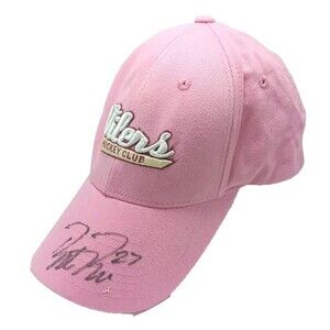 NHL Edmonton Oilers Pink  "Hockey Club" Hockey Fights Cancer Cap Hat